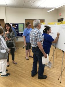 Princeville residents provide input at September 10, 2019 comprehensive plan open house