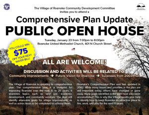 Roanoke Comp Plan Open House Flyer