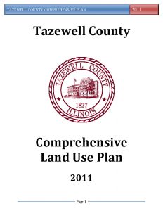 Cover page of the Tazewell County Comprehensive Plan